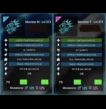 Ark Survival Ascended Pve Official PC/XBOX/PS5 Top Stat Magmasaur Clone Pair picture