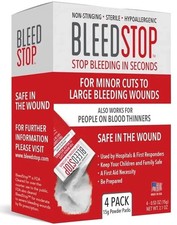 BleedStop™ First Aid Powder for Blood Clotting, Trauma Kit, 15g (Pack of 4) picture