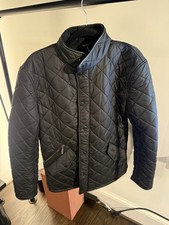 Barbour Men's Powell Quilted Jacket Black Size Large NEW W TAGS picture