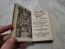 Antique Book 1672 History of the Roman-German Emperors Simon Bornmeister ILL. picture