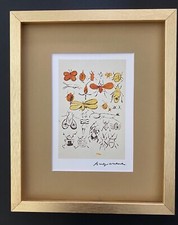 ANDY WARHOL | INSECTS SIGNED VINTAGE PRINT MATTED AND FRAMED $ picture