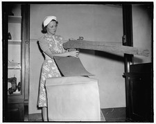 Photo:Grand Detour Illinois 1940s Woman with John Deere Steel Plow picture