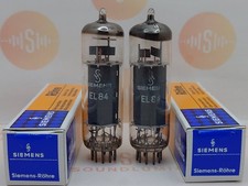 Siemens EL84 6BQ5 O-getter Matched Pair - Munich 1959 Same Code - Near NOS picture