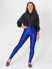 American Apparel Disco Pants Royal Blue Size Medium M New in Package picture