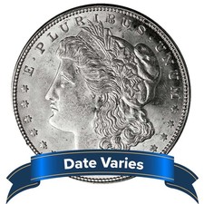 1878 to 1904 $1 Morgan Silver Dollar About Uncirculated AU picture
