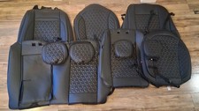 Seat Cover Solutions 9 Piece Full Set Black Universal Seat Covers  picture