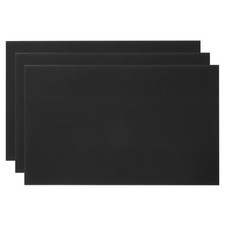 6x10 Inch Anodized Aluminum Sheet Metal, 3Pcs Laser Plates Engraving, Black picture