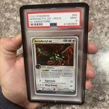 Pokemon Aerodactyl ex 94/100 Ultra Rare EX Sandstorm - PSA 9 picture