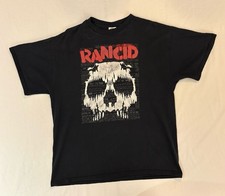 Vintage 2003 Rancid T Shirt Large Punk Rock Machete Skull Delta Pro Weight Y2K picture