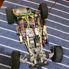Vintage Tamiya 1/10 scale 2WD RC buggy chassis picture
