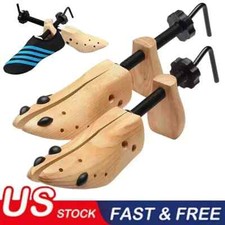 2025 One Pair 2-way Wooden Adjustable Shoe Stretcher for Men Women Size 9-13 picture