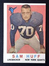 1959 Topps Football #51 Sam Huff Rookie RC EX-EXMINT New York Giants HOF picture