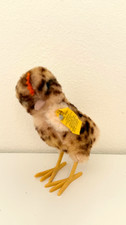 Vintage Steiff Chick 3385/12 12cm 1969-74 Dralon Plush Bird Germany Tag picture