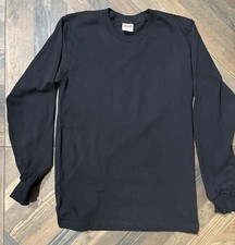 (200 SHIRTS)Wholesale Black Long Sleeve T-Shirts – Medium– Bulk Lot picture