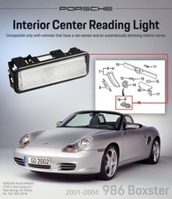 2001-2004 Porsche 986 Boxster Interior Light GENUINE 98663205100 986 632 051 00 picture