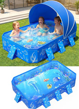 2026 Foldable Kiddie Pool with Canopy,Baby Swimming Pool for Toddler,Non-Inflata picture