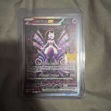 Pokémon TCG 151 Mewtwo ex 151/128 SIR English 30th Celebration CLEAN PSA READY picture