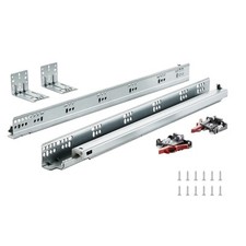 VEVOR 10 Pairs 21” Soft-Close Drawer Slides Bottom Mount Full Extension 100 Lbs picture