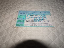 Lollapalooza 1992 ticket stub red hot chili peppers pearl jam Soundgarden Tool picture