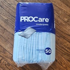 PROCare Overnight Underpads 21 x 34 Disposable Waterproof Bed Pads 50 Ct picture