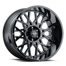 1 New 18x9 Vision 412 Rocker Gloss Black 6x139.7 6x5.5 ET12 Wheel Rim picture