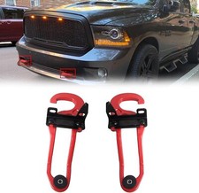 Ram Front Tow Hooks for 2009-2019 Dodge Ram 1500 82210967 68196982AA RED picture