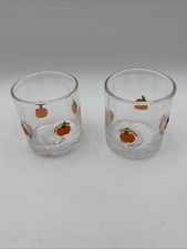 Robert Stanley Fall Classics Pumpkin Icons Glasses Set of 2 Hobby Lobby NEW picture