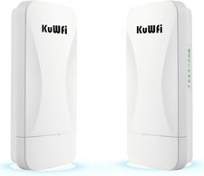 KuWFi Point to Gigabit Wireless Bridge 5.8G 8 x 3.5 x 10 inches, WB5G03 picture