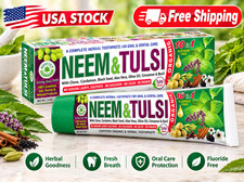ORGANIC TOOTHPASTE- AL RIYAN NEEM & TULSI Toothpaste 100% Natural Fluoride free picture