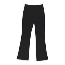 NWT CALLIPYGIAN SATIN BLACK TROUSERS SIZE 2 $225 picture