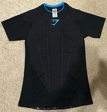 Gymshark Onyx V1 Black/Blue Short Sleeve Brand New With Tag picture