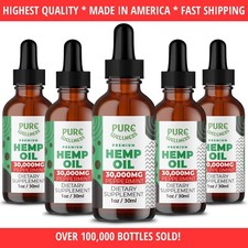 Strong Hemp Oil (5-Pack) Made In USA | Sleep, Pain, Relax, Wellness, Works Fast picture