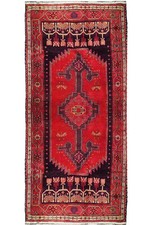 3.9 x 7.6 Semi-Antique Perrsian Hamadan Rug 73958 picture