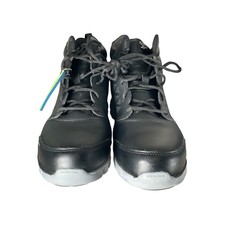Reebok Work Sublite Cushion Alloy Toe EH Black Leather Shoes RB4142 Mens 13W picture