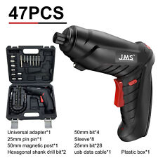 Rechargeable Cordless Electric Screwdriver Power Tool Screwgun Drill 47pcs Set picture
