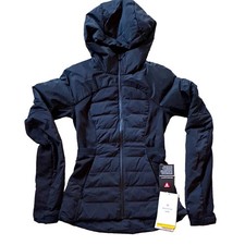lululemon Down for It All Hooded Full Zip Jacket Black Women’s Size 2 picture