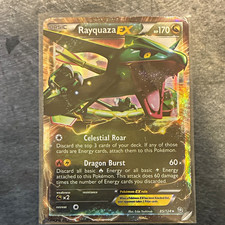 Pokémon TCG Rayquaza EX 85/124 Dragons Exalted Full Art Holo UR Eng 2012 picture