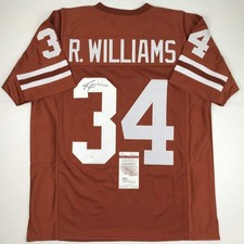 Autographed/Signed Ricky Williams Texas Orange College Jersey JSA COA picture