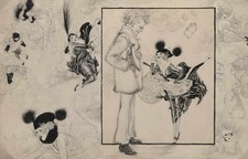 Nell Brinkley Uncle Sam's Girl-Shower 1918 WWI American Illustration picture