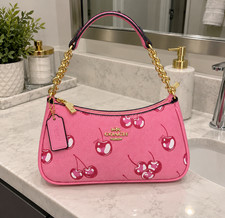 COACH Nolita 19 Wristlet Signature Canvas Powder Pink CW426 picture