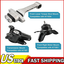 3pcs M655 Fits 2011-2015  Kia Optima 2.4L Auto Engine Motor & Trans Mount Set picture