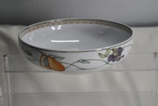 Dansk Portugal Umbrian Fruits approx 8” Pasta Soup Serving Bowl Blue White picture