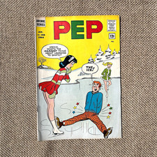 RARE Archie Pep comic book #168 vintage 60s Jan. 1964  ice skating with Veronica picture