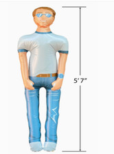 Man Akin: Inflatable Talking Boyfriend Husband, Funny Gifts 4 Women Bachelorette picture