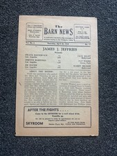 1938 The Barn News James J Jeffries Boxing Burbank California Amateur Program picture