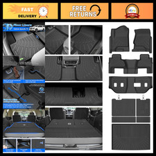 All Weather Floor Mats for 2015-2020 Suburban & Yukon XL, Heavy Duty TPE Cargo L picture