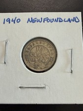 1940 Newfoundland 10 Cents Silver Nice Grade picture
