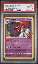 2021 POKEMON SWORD&SHIELD CHILLING REIGN 057 GENGAR-HOLO TRICK OR TRADE PSA 10🔥 picture