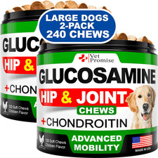 Glucosamine for Dogs 2 Pack Hip and Joint Supplement with Chondroitin 240 Chews picture