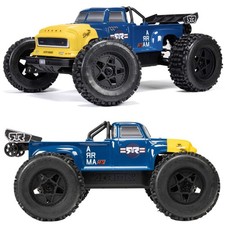 ARRMA ARA8611V6T2 1/8 NOTORIOUS 6S 4X4 RTR Brushless Stunt Truck, Blue picture
